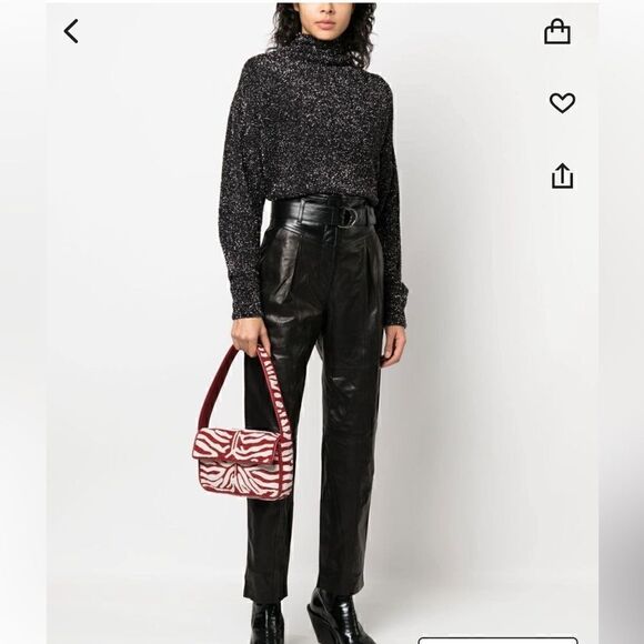 IRO Sweaters - IRO metallic-knit jumper sweater in Black new